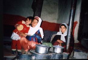 A Wakhi family in Chupursan Valley - upper Hunza